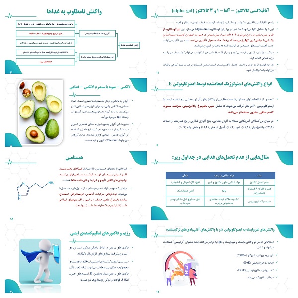 دانلود پاورپوینت آنافیلاکسی القاشده توسط غذا